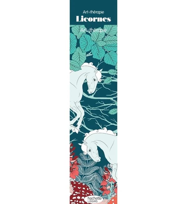 Art-thérapie : licornes ; marque-pages