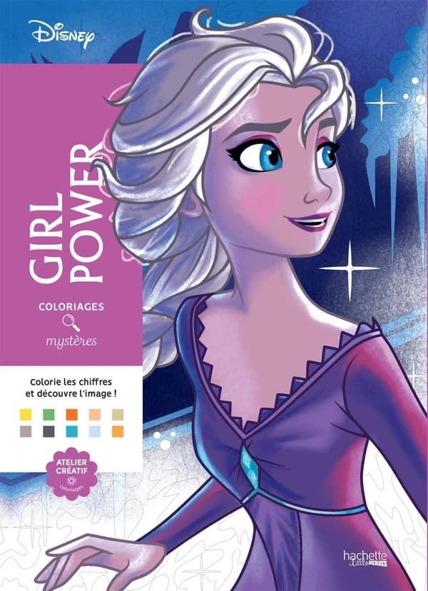 Coloriages mystères : girl power : art thérapie - coloriage anti-stress : [Album à colorier]