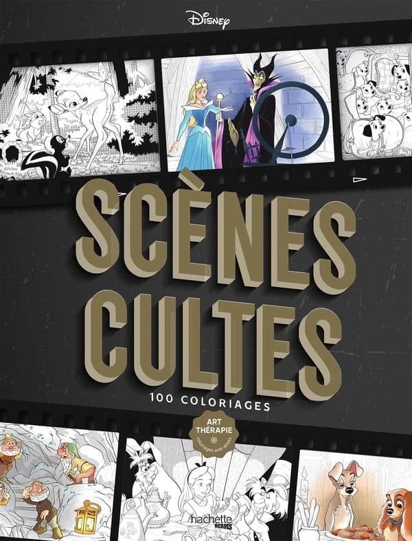 Scènes cultes : grand bodoni : art-thérapie - coloriage anti-stress : [Album à colorier]