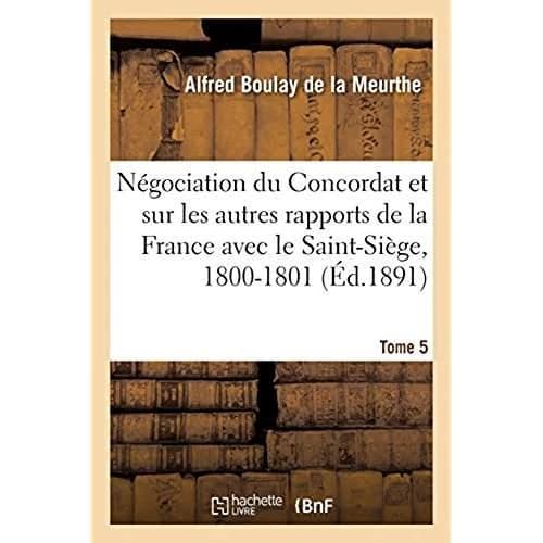 Documents Sur La Négociation Du Concordat