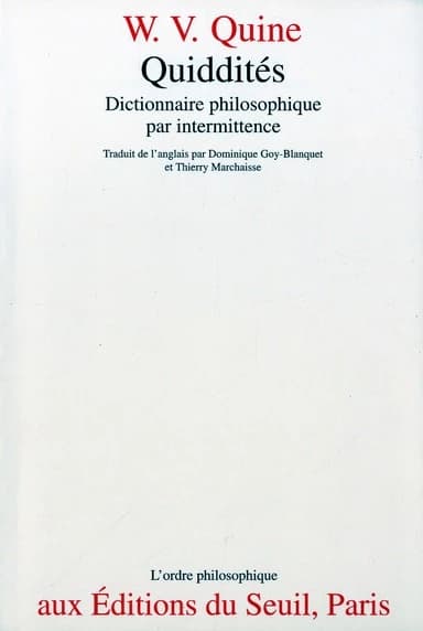 Quiddités : dictionnaire philosophique par intermittence