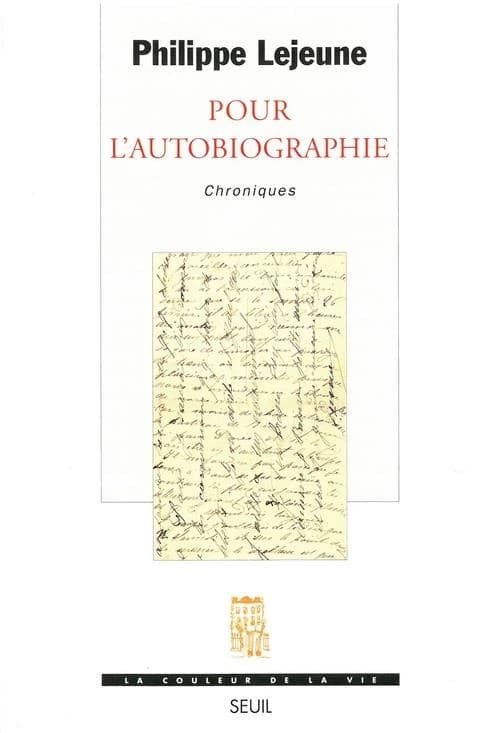 Pour l'autobiographie : Chroniques