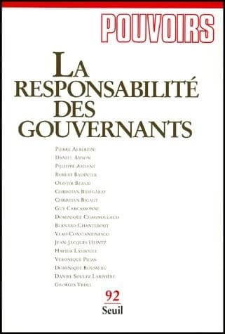 La responsabilité des gouvernants