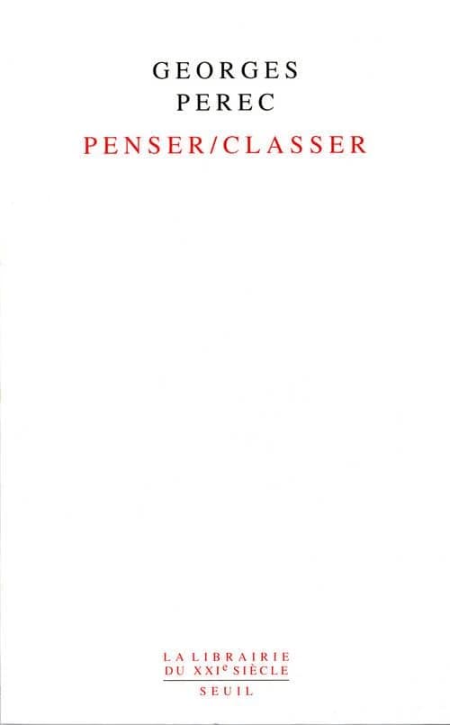 Penser-classer