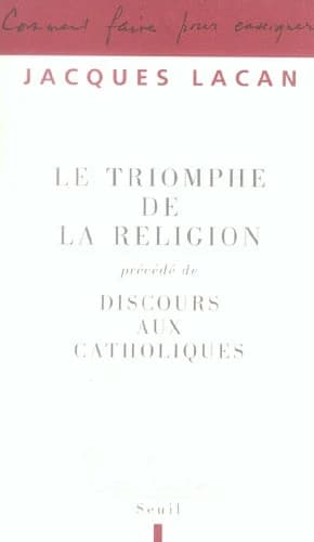 Le triomphe de la religion : précédé de Discours aux catholiques
