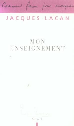 Mon enseignement