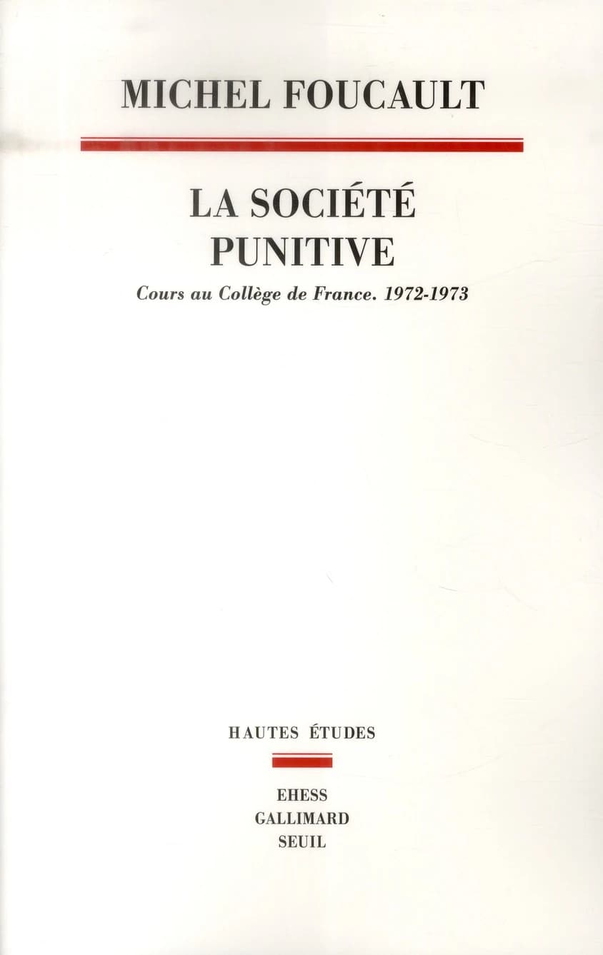La société punitive : Cours au Collège de France, 1972-1973