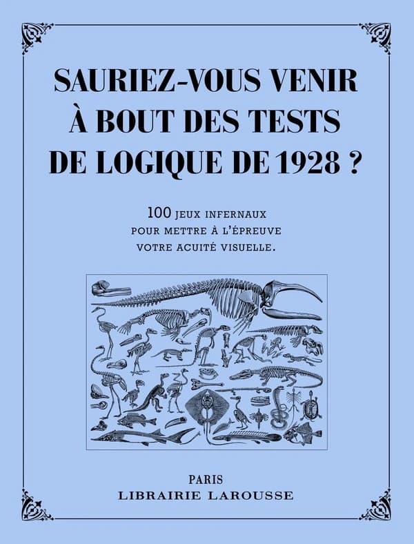 Sauriez-vous venir à bout des tests de logique de 1928 ? : 100 jeux infernaux pour mettre à l'épreuve votre acuité visuelle