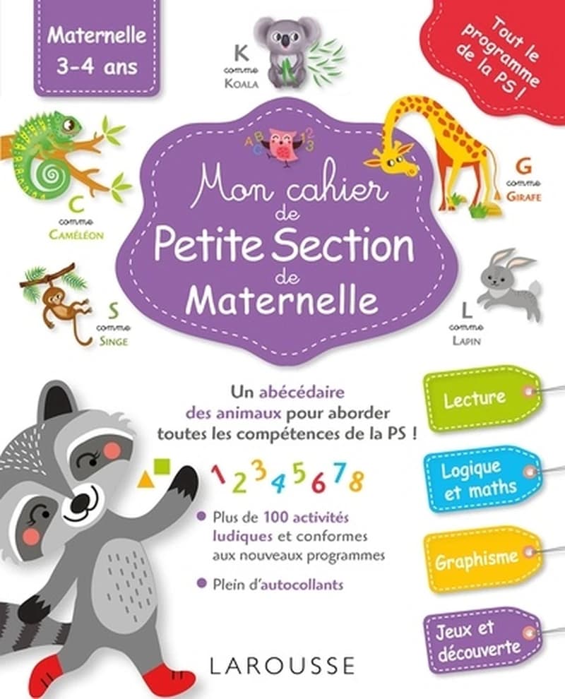 Mon grand cahier Larousse de la maternelle ; petite section