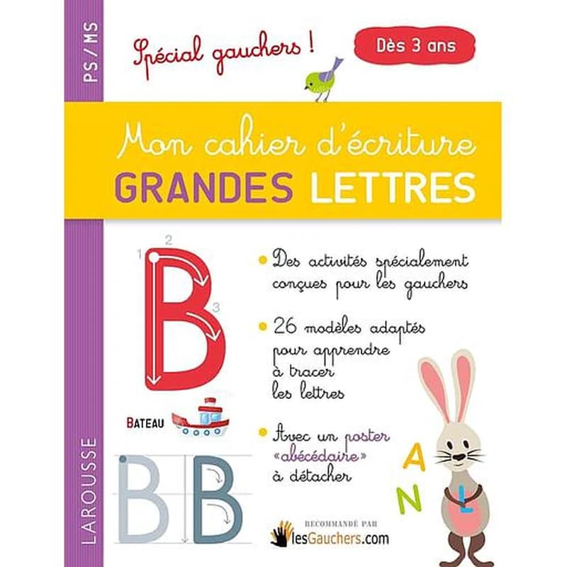 Mon cahier d'écriture grandes lettres