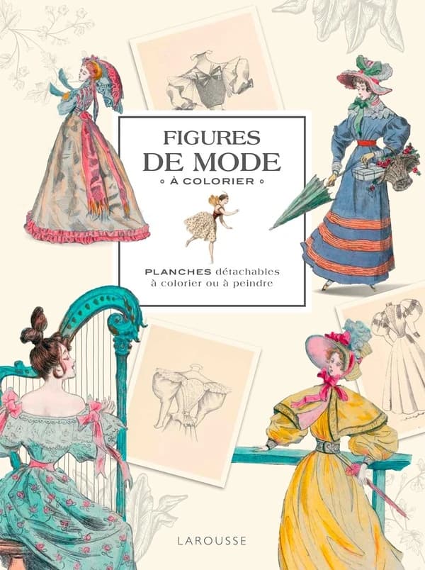 Figures de mode à colorier : planches détachables à colorier ou à peindre : [Album à colorier]