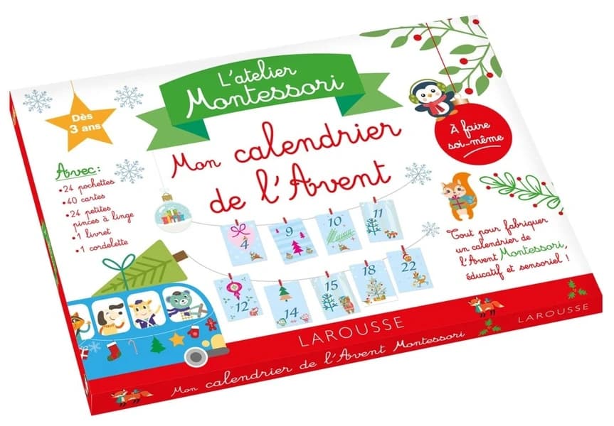 Mon atelier Montessori calendrier de l'avent : [Image à découper]