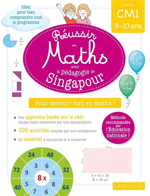 Réussir en maths avec Singapour ; CM1