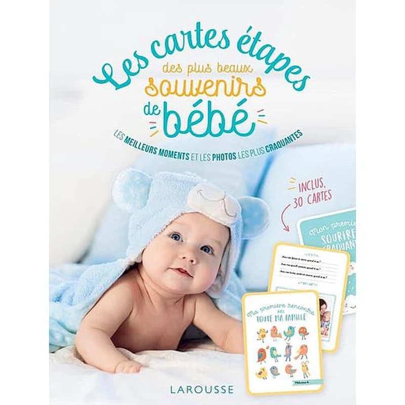 Les cartes étapes des plus beaux souvenirs de bébé ; les meilleurs moments et les photos les plus craquantes