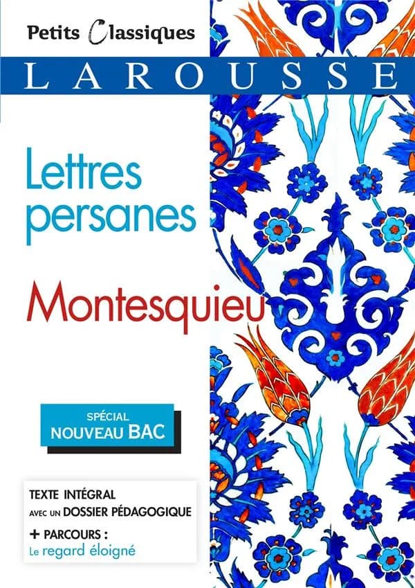 Lettres persanes : roman épistolaire