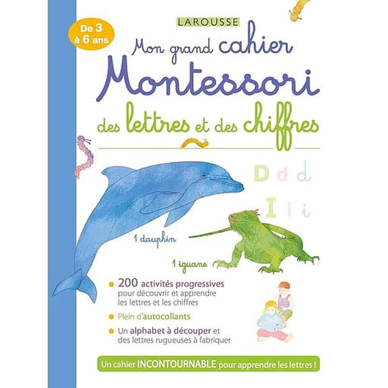 Mon grand cahier Montessori des lettres et des chiffres