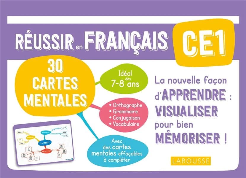 Français CE1 Mes cartes mentales : Réussir en français