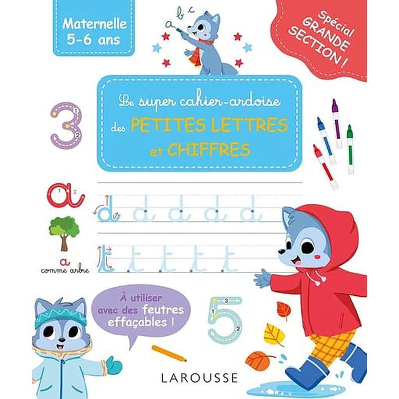 Le super cahier-ardoise des petites lettres et chiffres
