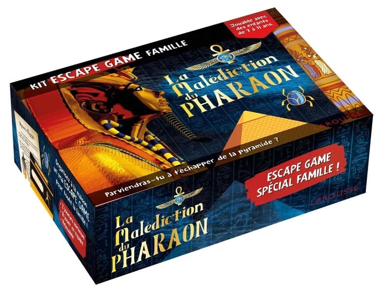 Kit escape game famille : la malédiction du pharaon