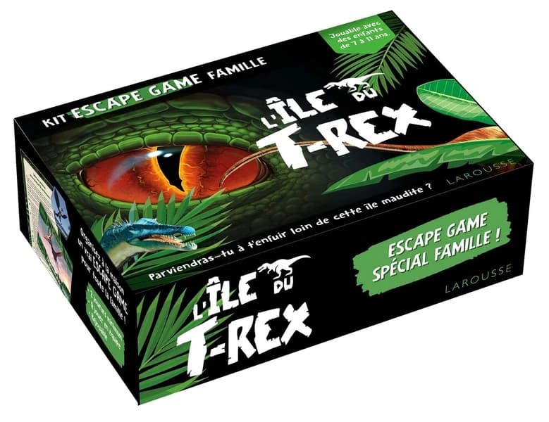 Kit escape game famille : l'île du T-rex