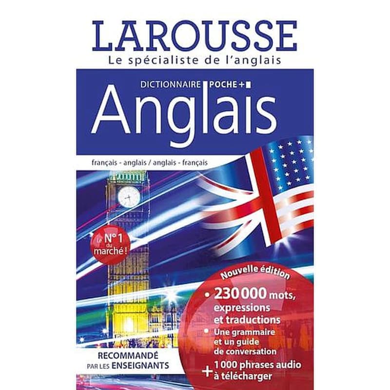 Dictionnaire Larousse poche + ; français-anglais