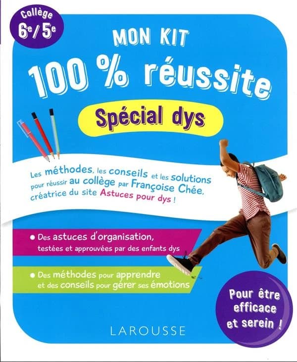 Mon kit 100 % réussite spécial dys au collège (+ autocollants)