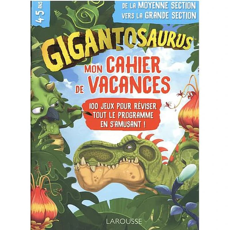 Mon cahier de vacances Gigantosaurus ; de la MS à la GS
