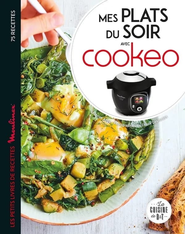 Plats du soir avec Cookeo : les petits livres de recettes "Moulinex"