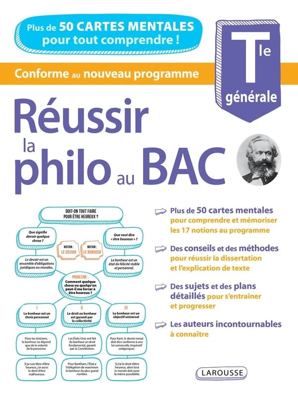 Réussir la philo au bac ; terminale générale ; plus de 50 cartes mentales pour tout comprendre !