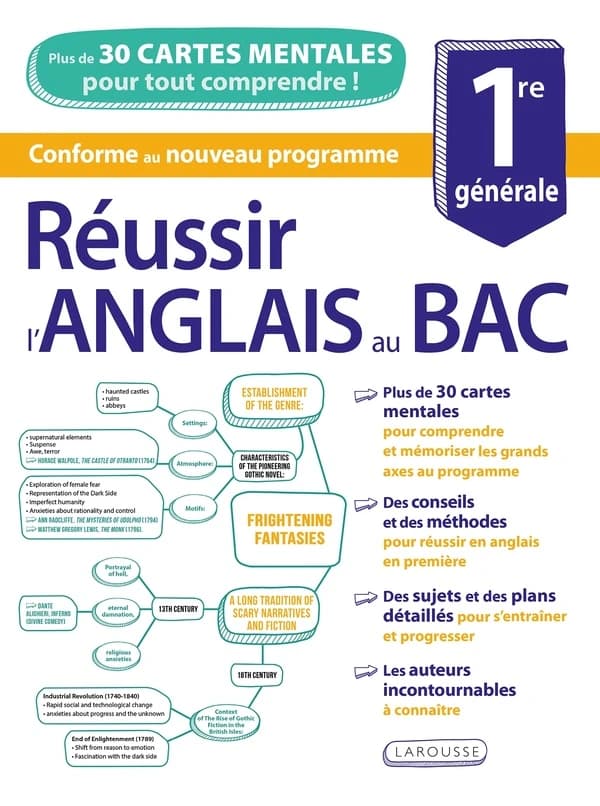 Réussir l'anglais au bac en cartes mentales