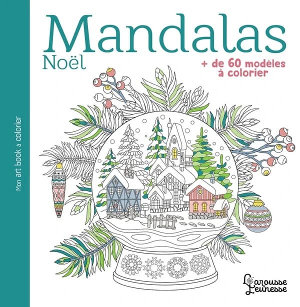 Mandalas Noël : [Album a colorier] : [image fixe] : plus de 60 modèles à colorier