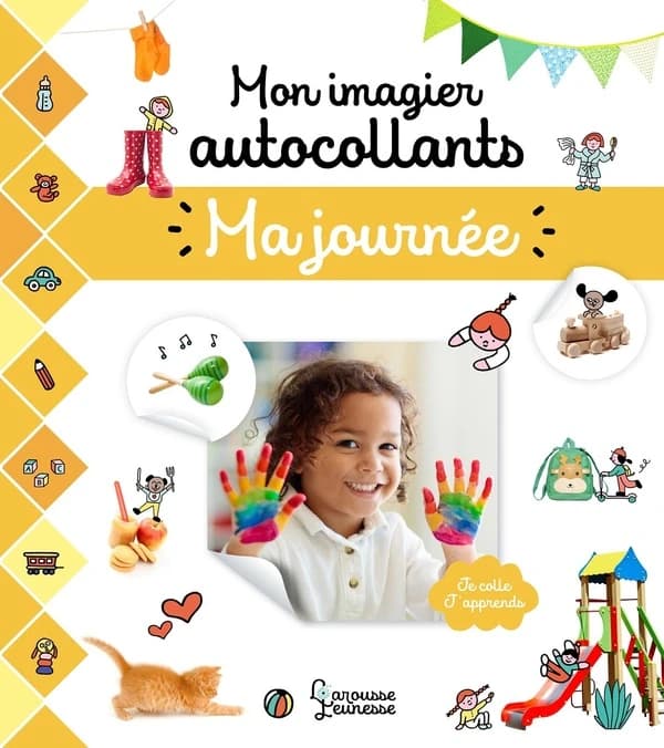 Mon imagier autocollants : ma journée : [Autocollant]