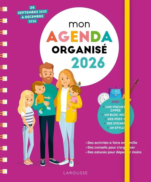 Mon Agenda organisé (édition 2026)