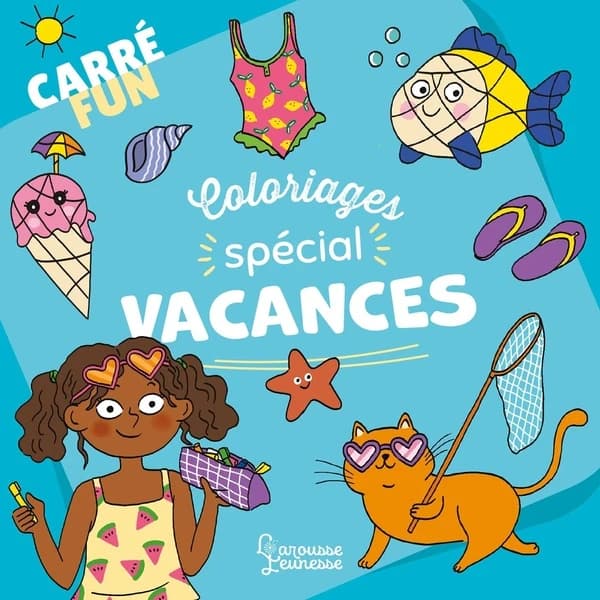 Carré fun : Coloriages Spécial vacances