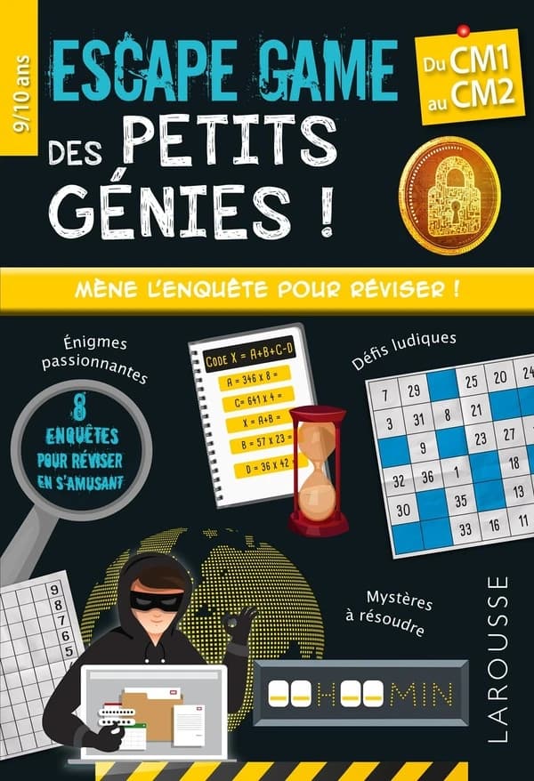 Escape game des petits génies ! : Du CM1 au CM2