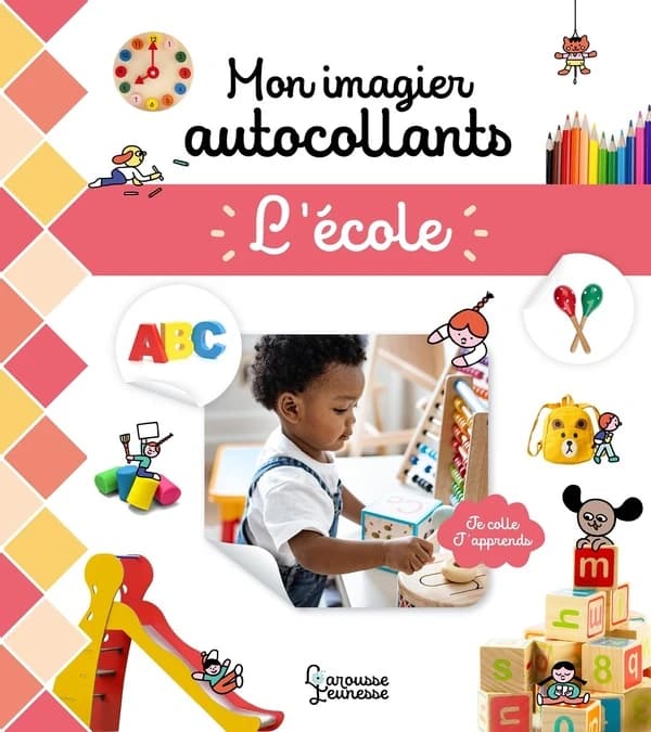 Mon imagier autocollants : L'école