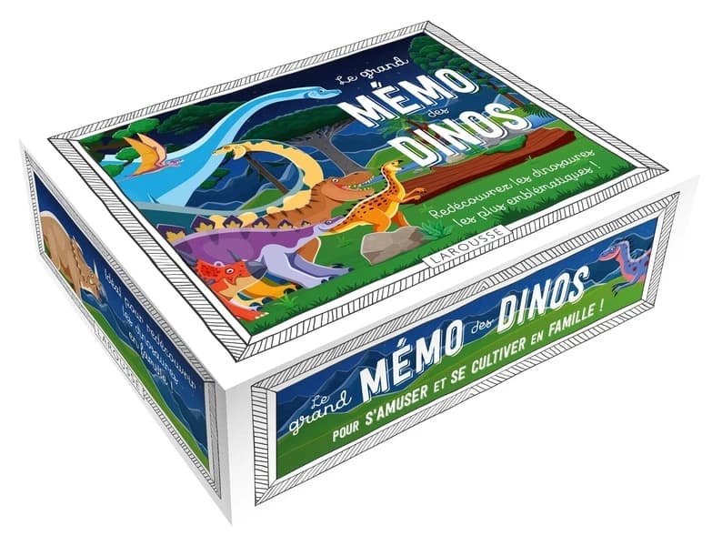 Le grand mémo des dinos : dès 3 ans : [jeu mémory]