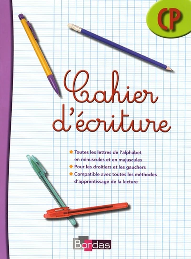 Cahier d'écriture CP 2009