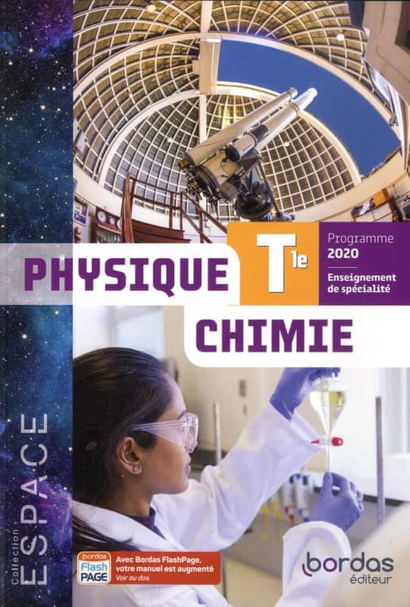 Physique, chimie : Tle : programme 2020 : enseignement de spécialité