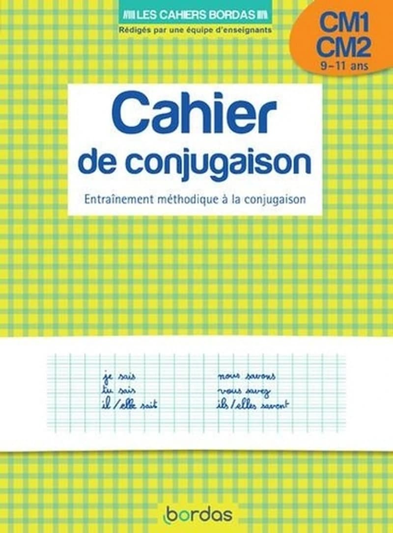 CAHIER DE CONJUGAISON CM1