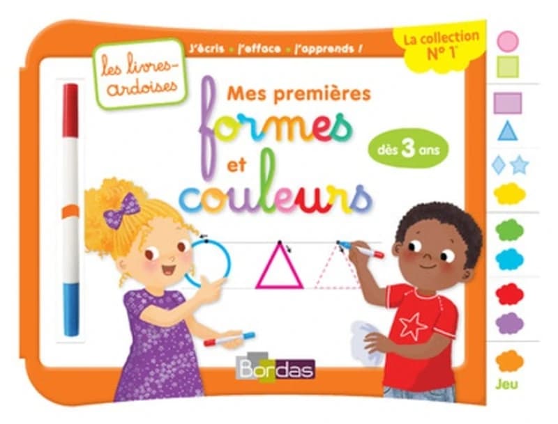 Les livres-ardoises ; mes premières formes et couleurs ; à partir de 3 ans (édition 2017)