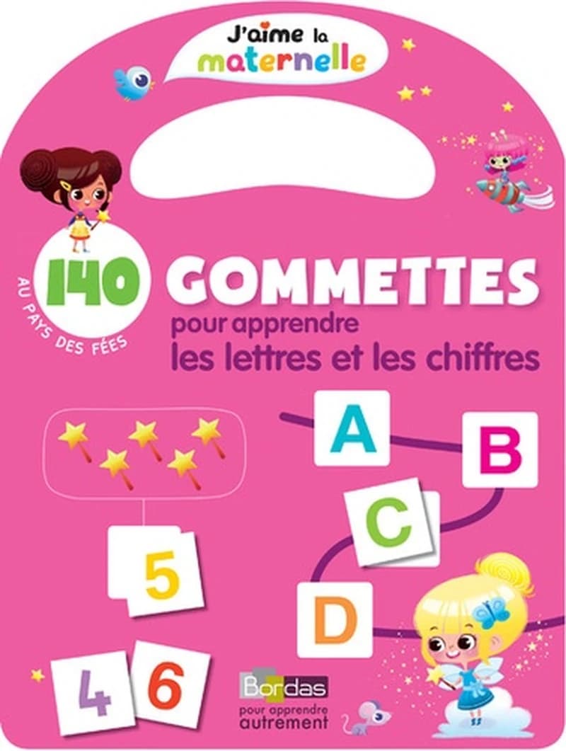 140 gommettes pour apprendre les lettres et les chiffres - Au pays des fées
