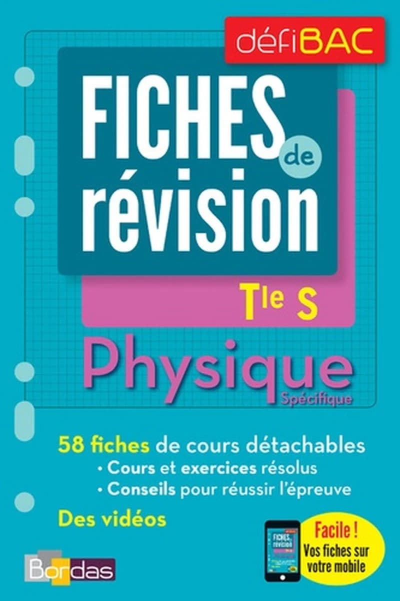 Physique spécifique Tle S - Fiches de révision