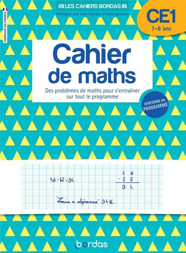 Cahier de mathématiques : CE1 (édition 2022)