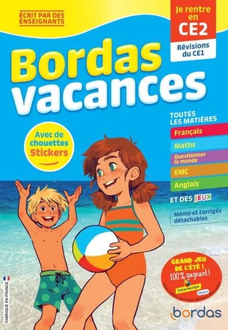 BORDAS VACANCES - JE RENTRE EN CE2
