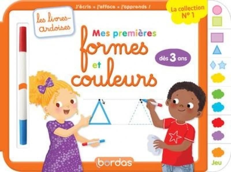 Les livres-ardoises : mes premières formes et couleurs ; à partir de 3 ans (édition 2023)