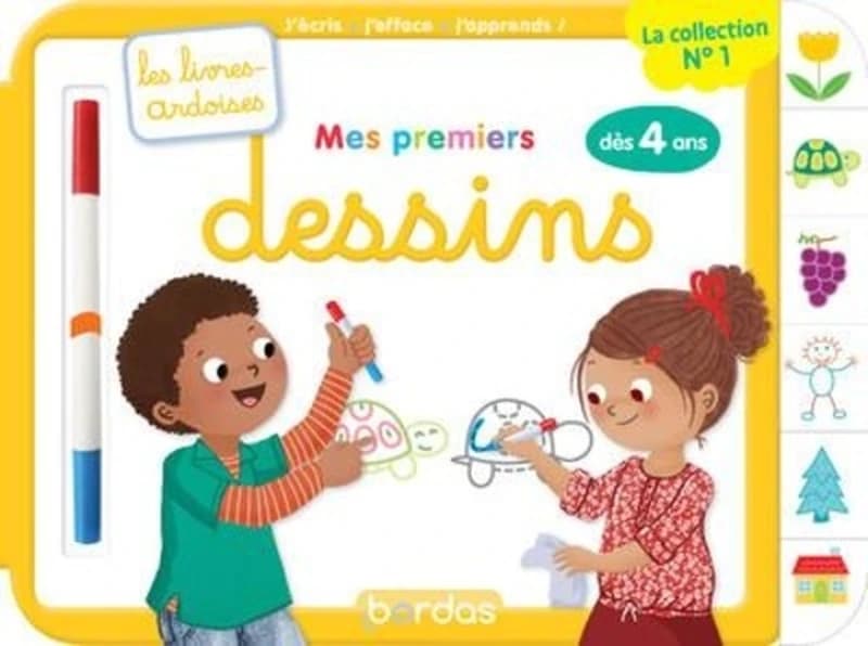 Les livres-ardoises : mes premiers dessins ; à partir de 4 ans