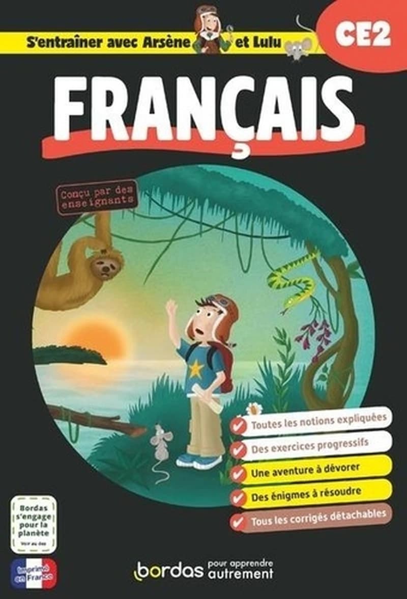 S'entraîner avec Arsène et Lulu : français ; CE2