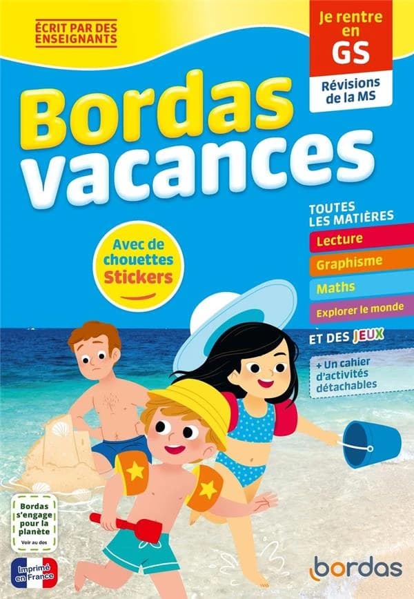 Bordas vacances : toutes les matières ; MS vers GS