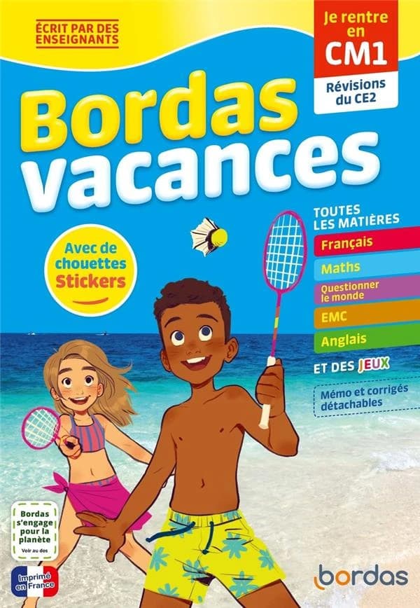 Bordas vacances : toutes les matières ; CE2 vers CM1
